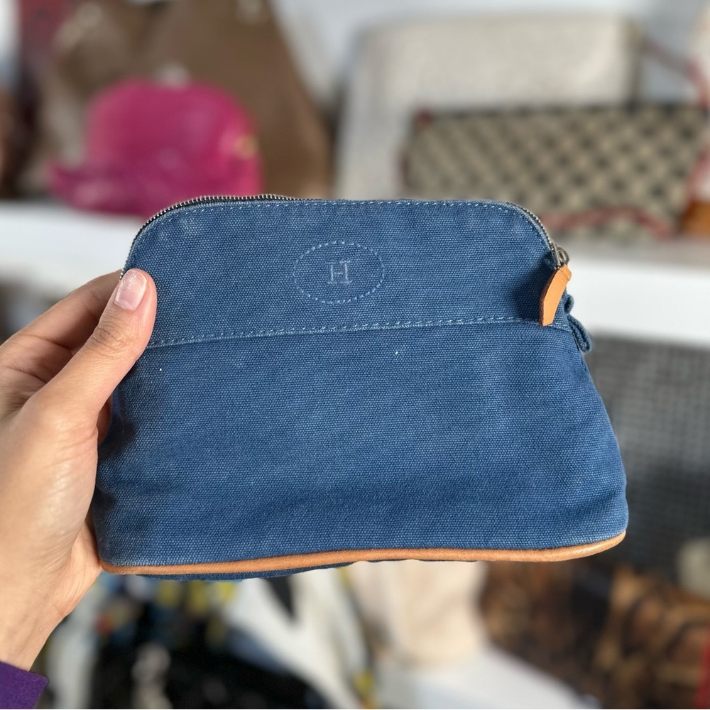 HERMES BLUE POUCH
